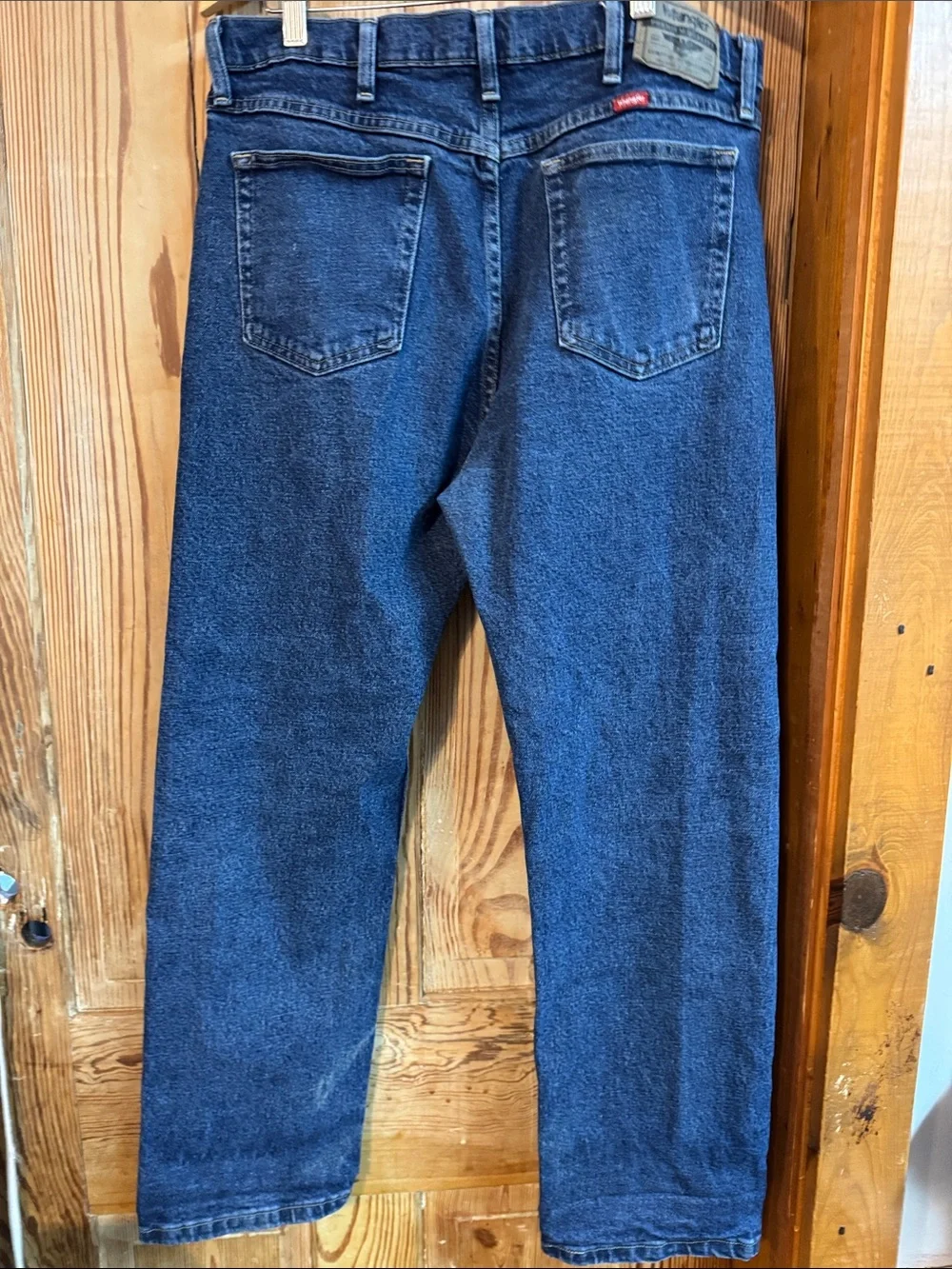 Classic Wrangler 36x30 Men's Dark Blue Denim Jeans